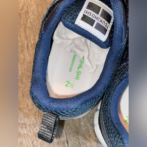 TSUKIHOSHI VELOCITY Child Shoes (Navy/Silver) New without box - Picture 6 of 9